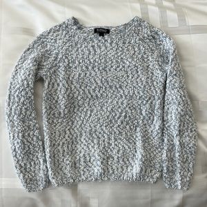 Buffalo blue and white sweater